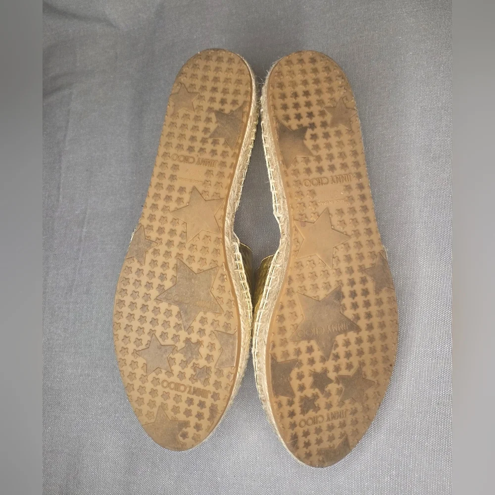 Jimmy Choo Dreya D'Orsay Espadrille Flats - Size 7.5 - Picture 7 of 8